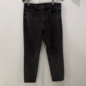 Stradivarius Black Wash The Original Mom Slim Size 10